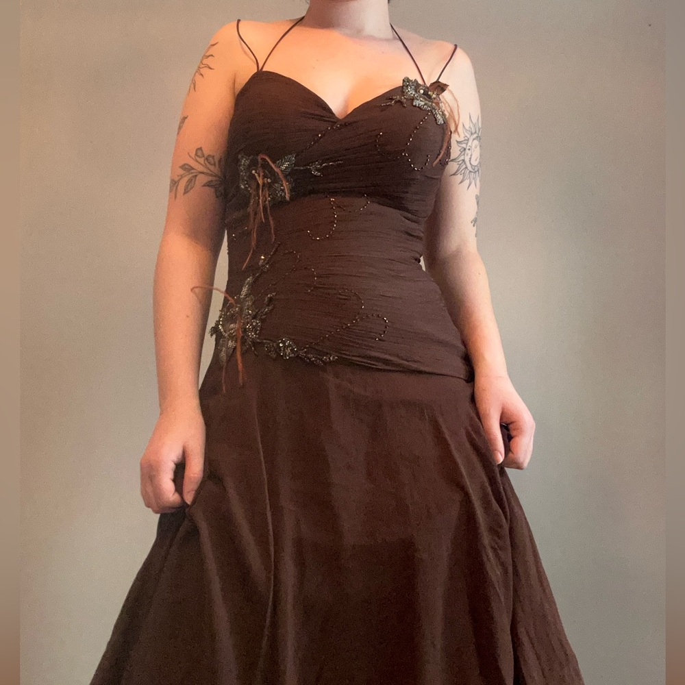 2000s Fairy Whimsigoth Silk gown - Picture 8 of 14